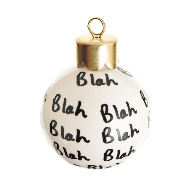 Blah Blah ornaments