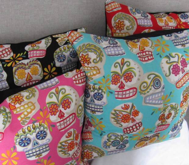 original_mexican-glittery-sugar-skulls-cushion-cover