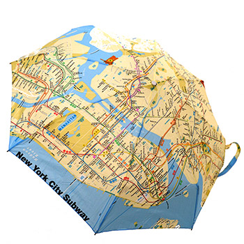 Subway map umbrella